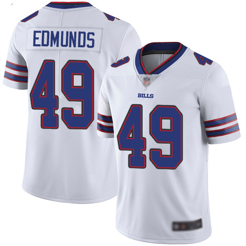 Men Buffalo Bills 49 Tremaine Edmunds White Vapor Untouchable Limited Player NFL Jersey